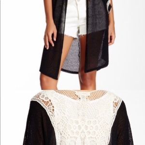 One Urban Day Crochet Back Kimono